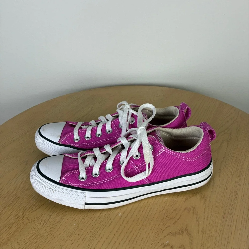 Converse Chuck Taylor All Star Low‎ Top Magenta Pink Canvas Sneakers Women's 7.5